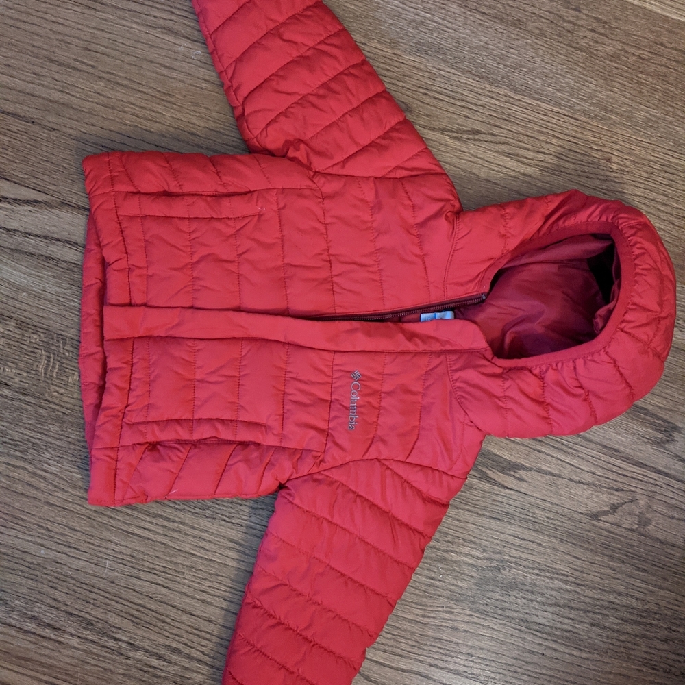 Red Columbia puffer 2T